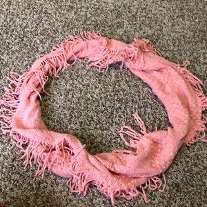Super soft pink infinity scarf